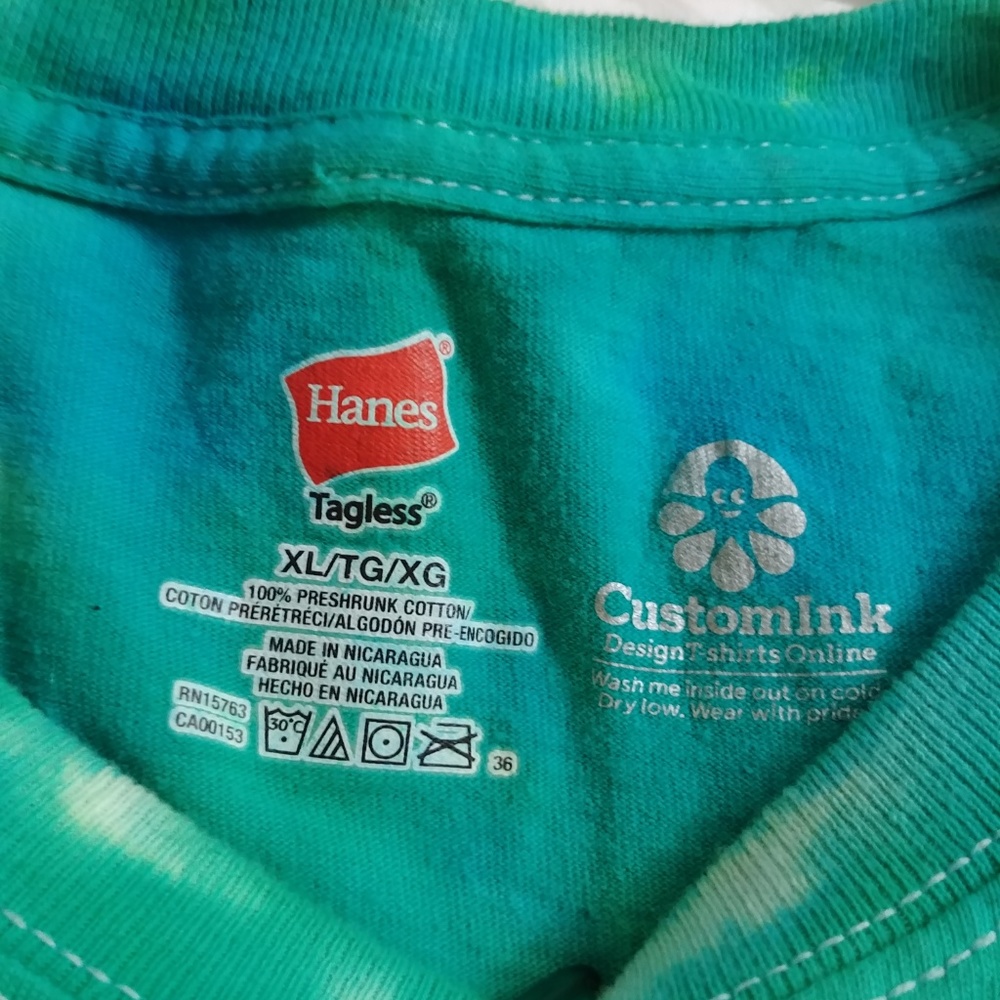 Hanes First Steamworks Tie-Dye T-shirt Size XL - Picture 4 of 6